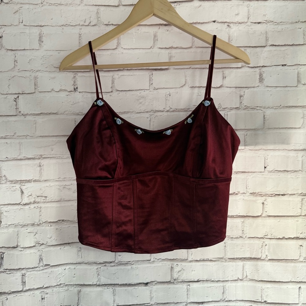Wild‎ Fable Burgundy Camisole Top